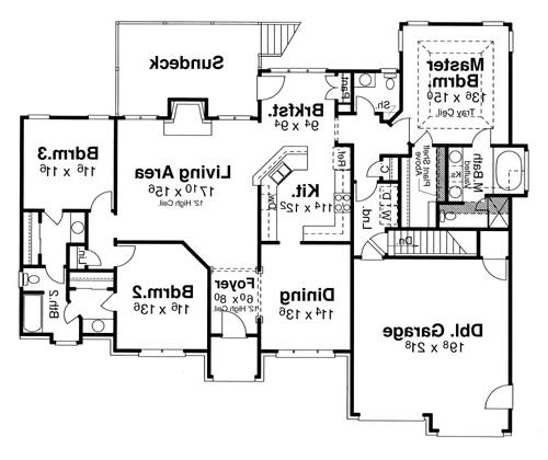 Floor Plan image of Cameron House Plan